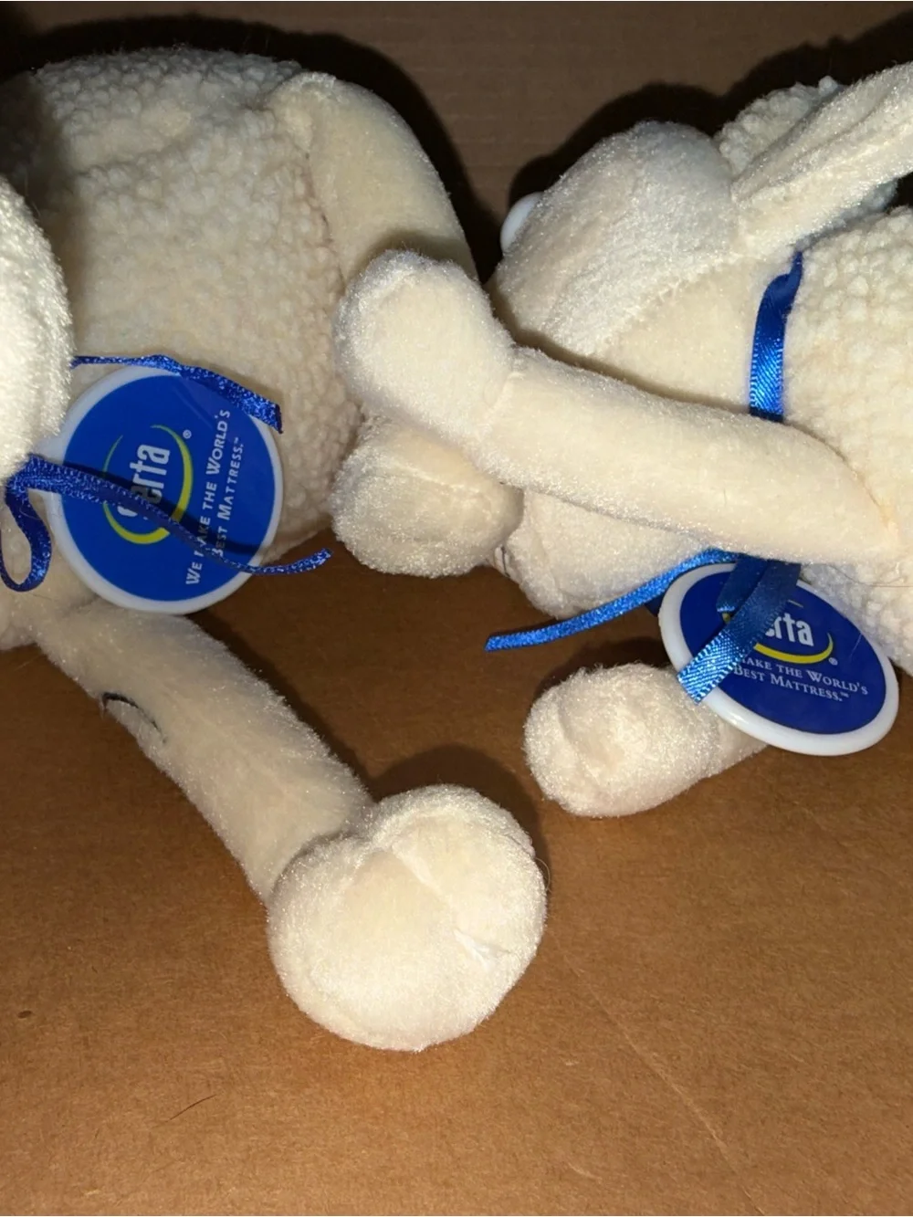Lot 2 Serta Counting Sheep Ad Campaign Collectible #44 & #1/2 Curito Toys A24